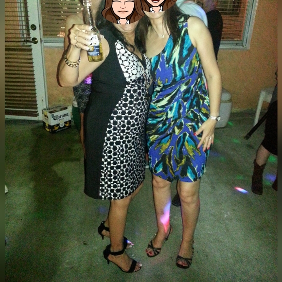 ABS Silver Label One Shoulder Multicolored Mini Dress Size S - Picture 13 of 13